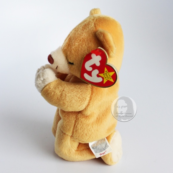 TY Beanie Babies Hope Bear with Tag Plushie Vintage Collectible Vintage 1999 - Picture 5 of 6